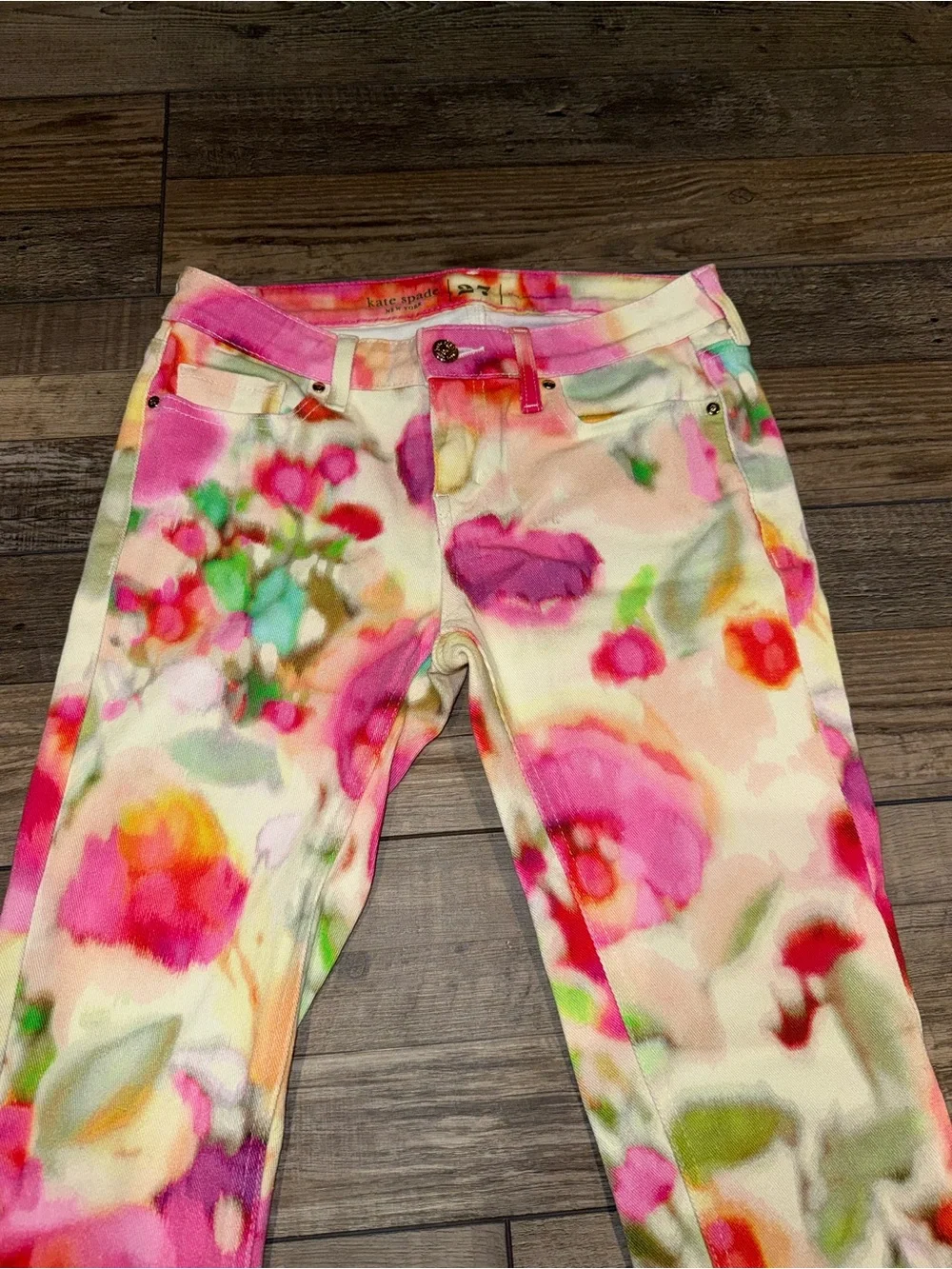 Kate spade Floral Jeans Size 27 EUC